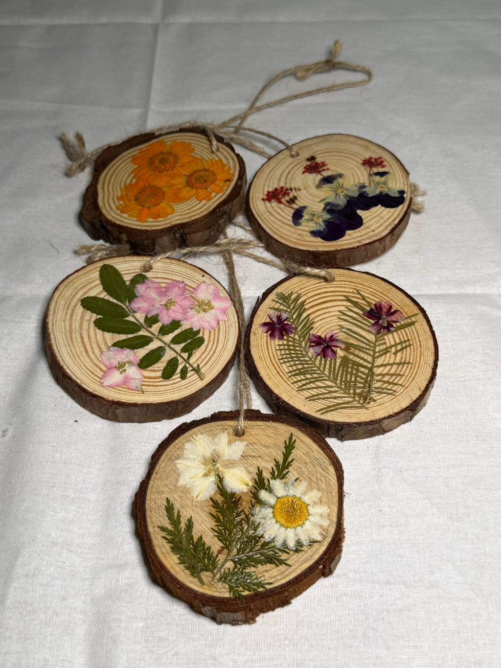 Flower Wooden Wall Charms