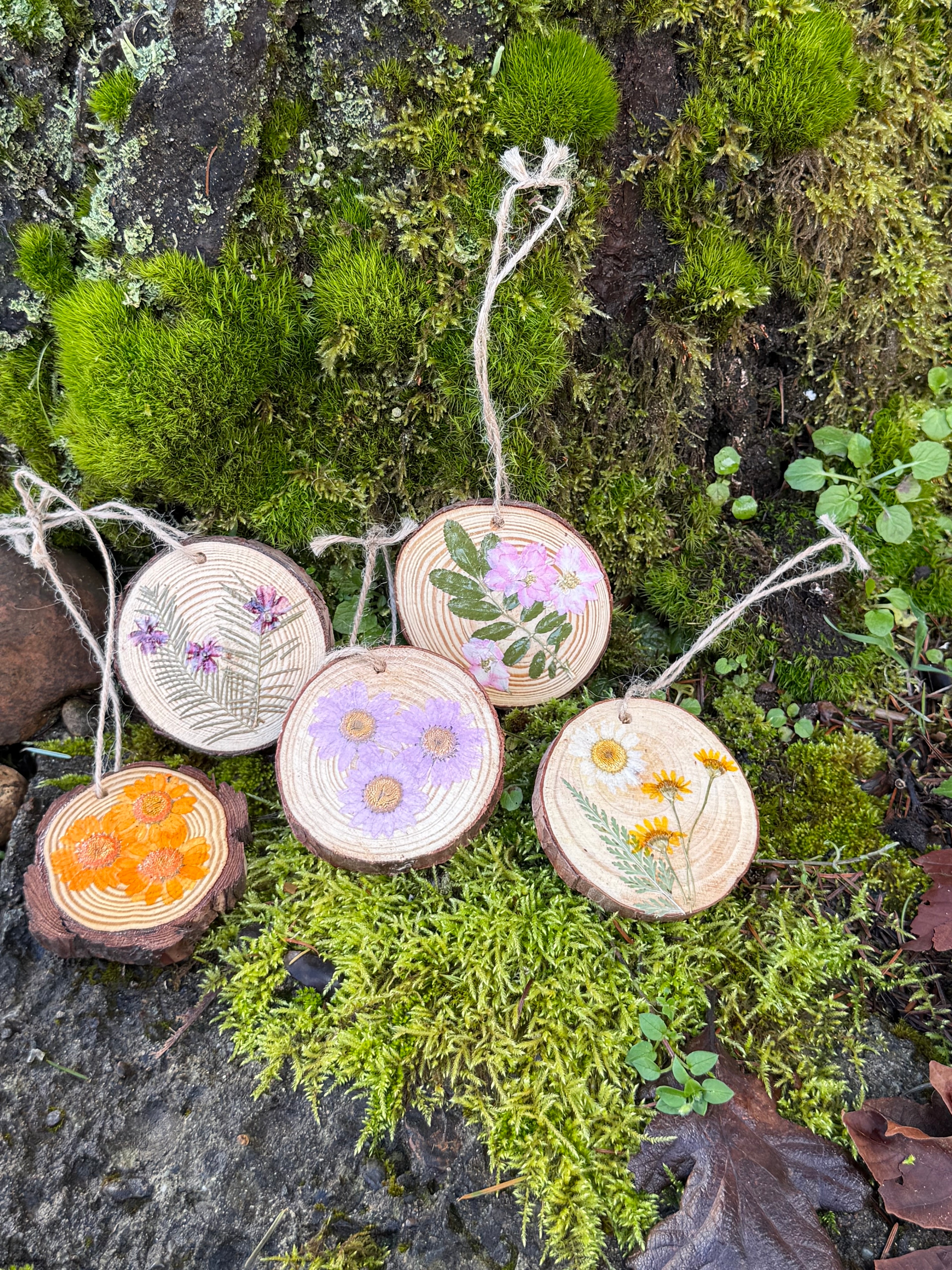 Flower Wooden Wall Charms